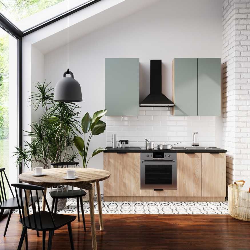 Nowoczesna Kuchnia Modułowa Sorento Green. Różne Kolory. Wybór Szafek