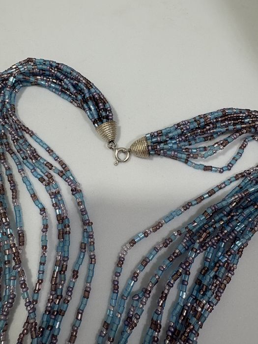 Colar de Missangas com Fecho de Prata