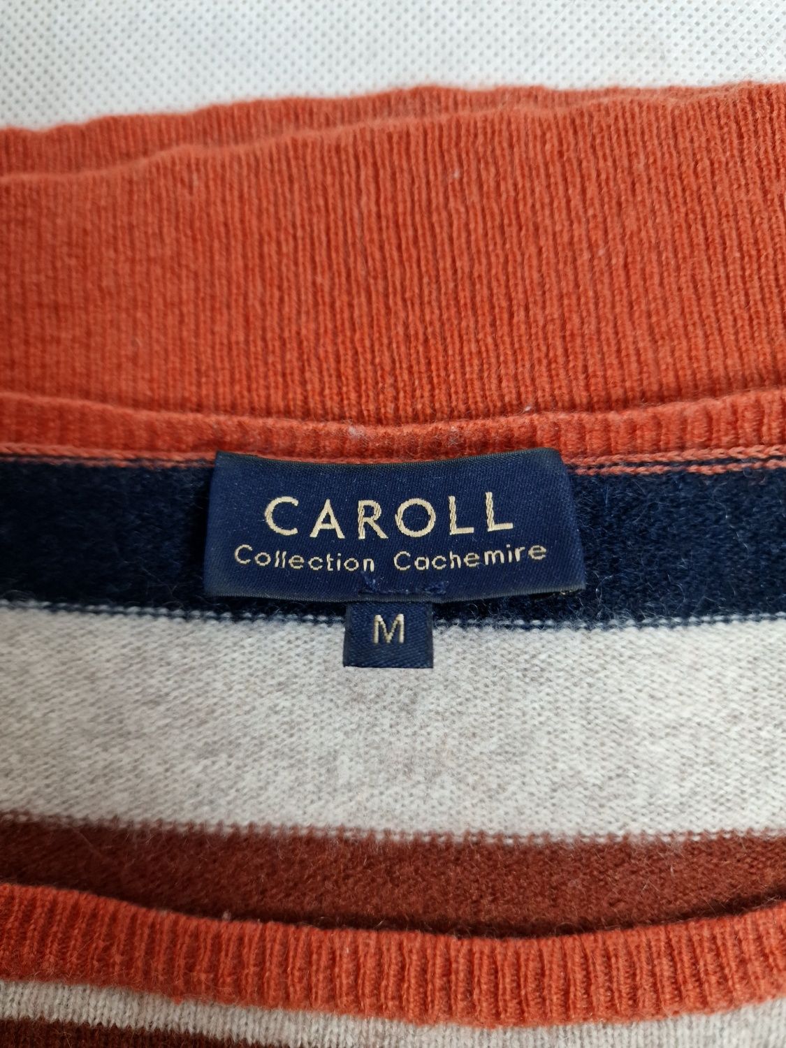 Caroll sweter w paski, 100% kaszmir