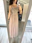 Asos maya deluxe sukienka maxi tiulowa 38 M długa