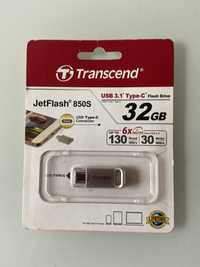 USB Transcend Jet Flash 850 S на 32 Gb 3.1