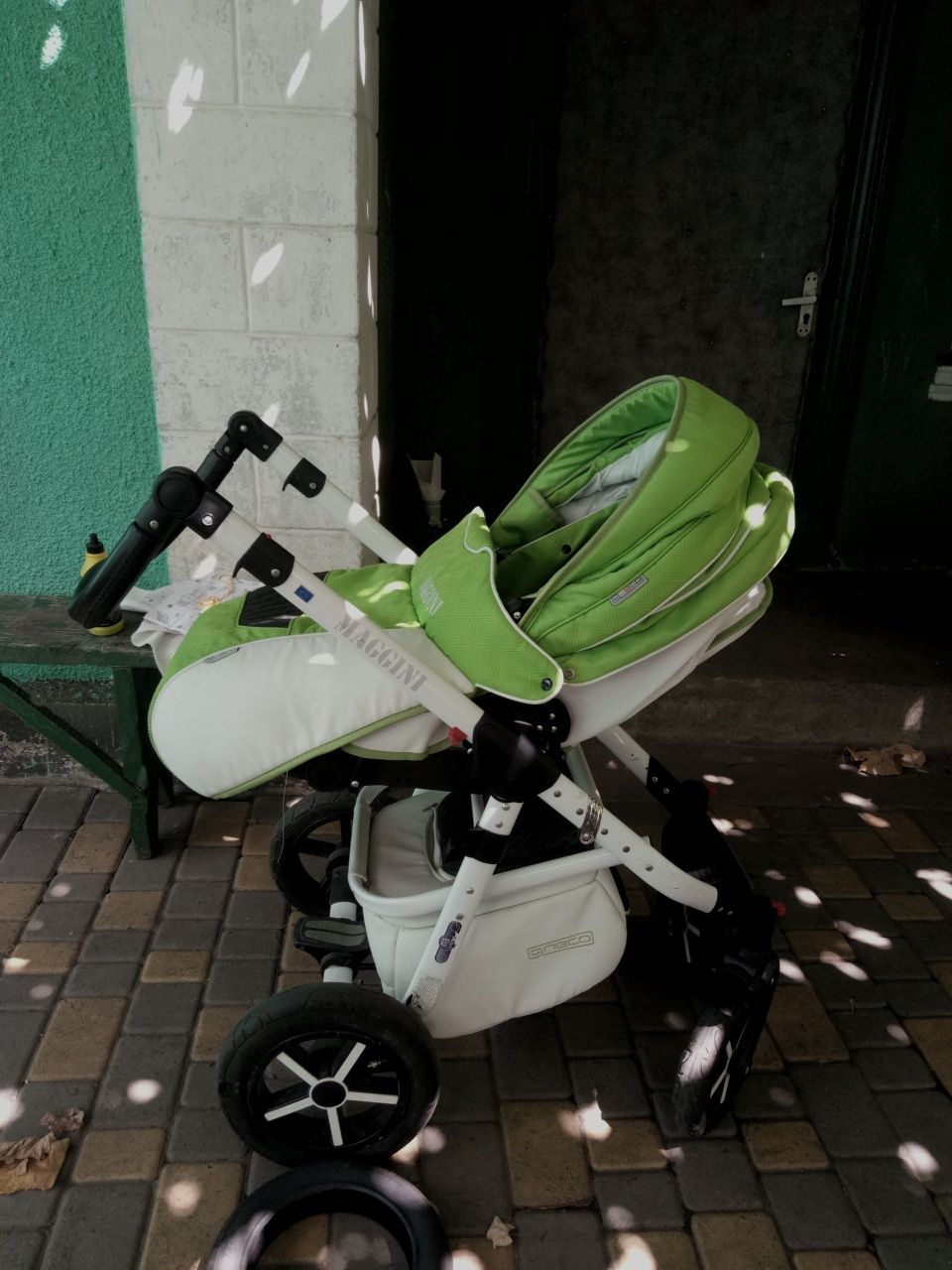 Дитячий візок Aneco Maggini 2 в 1 (зелена)