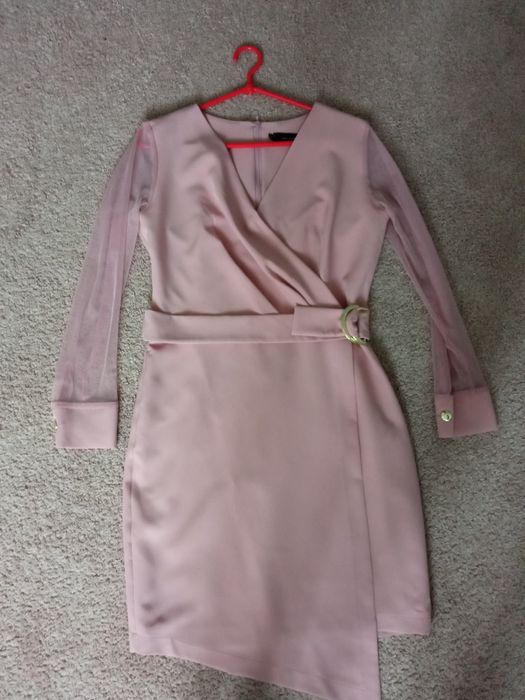 Sukienka pudrowy róż