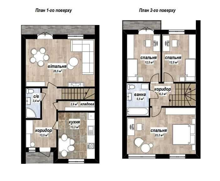 Продаж ЦЕГЛЯНОГО таунхауса з міськими комунікаціями