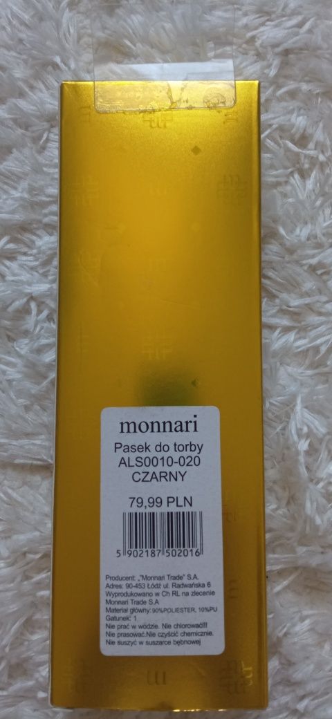 Nowy pasek regulowany do torebki saszetki nerki Monnari