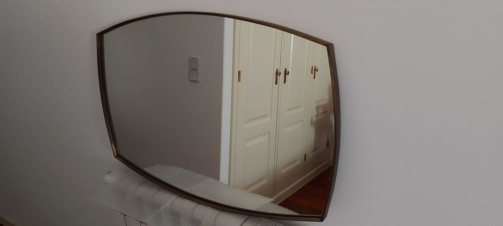 Espelho com moldura em bronze (2 posições)