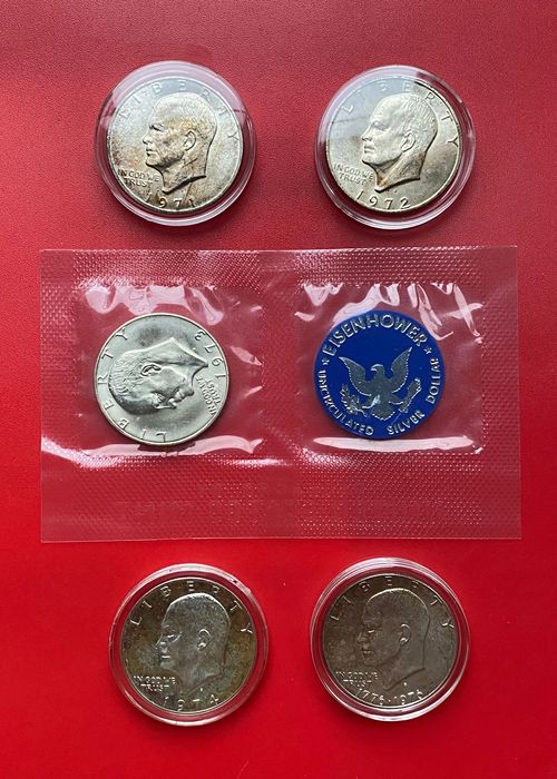 USA Eisenhower dolar 5x