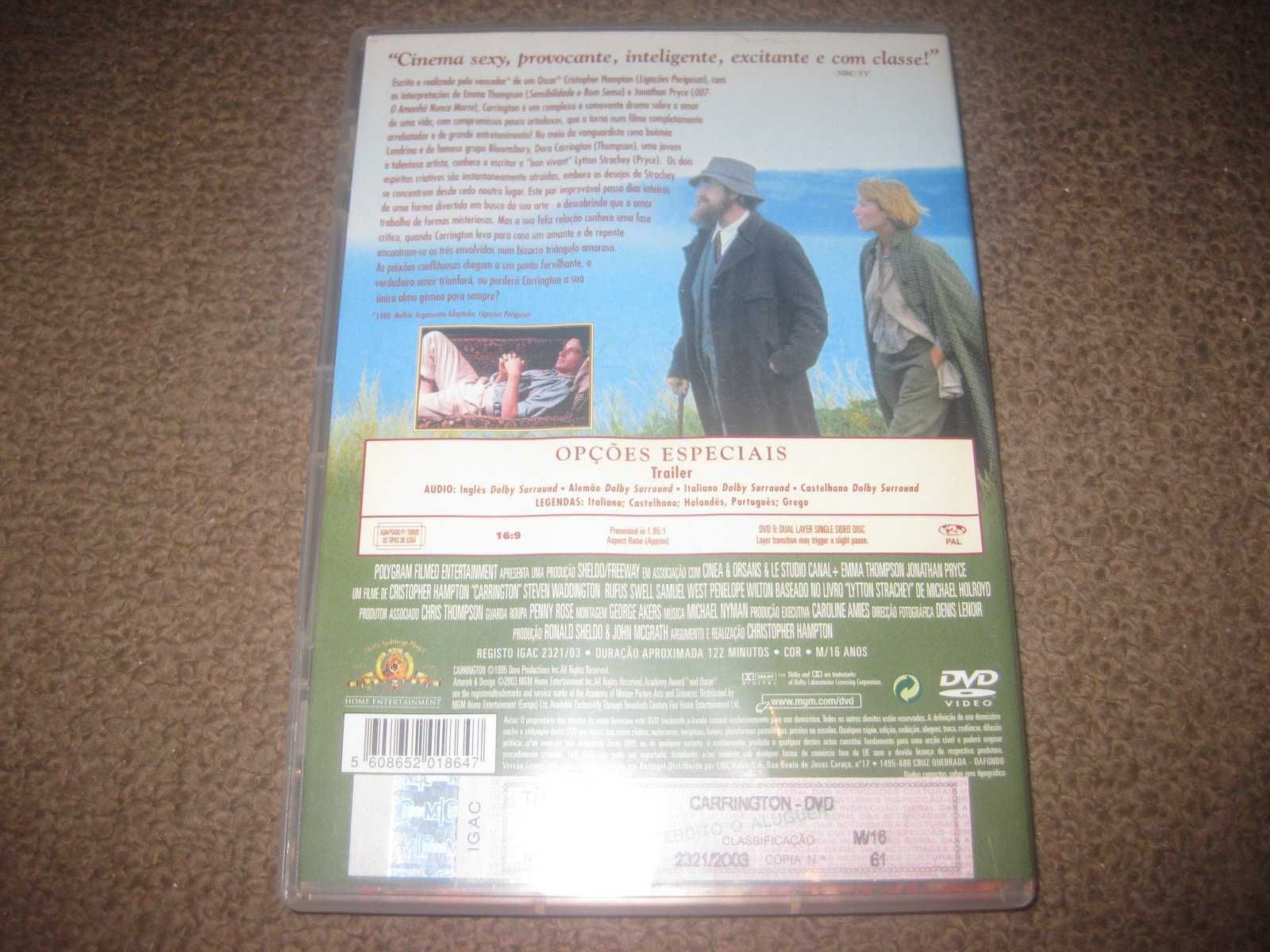 DVD "Carrington" com Emma Thompson/Raro!