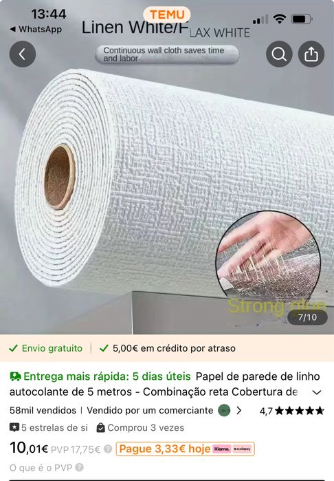 Papel de parede emborrachado auto colante