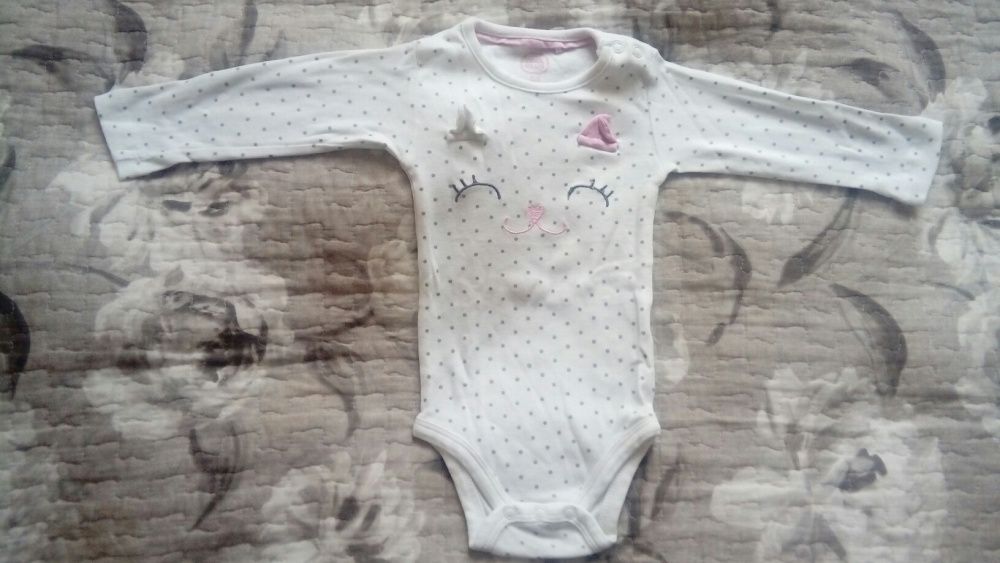 7 body z długim rękawem rozmiar 68 zima renifer Minnie Smyk Pepco