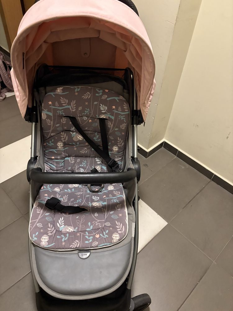 Wózek Baby Design Wave pink