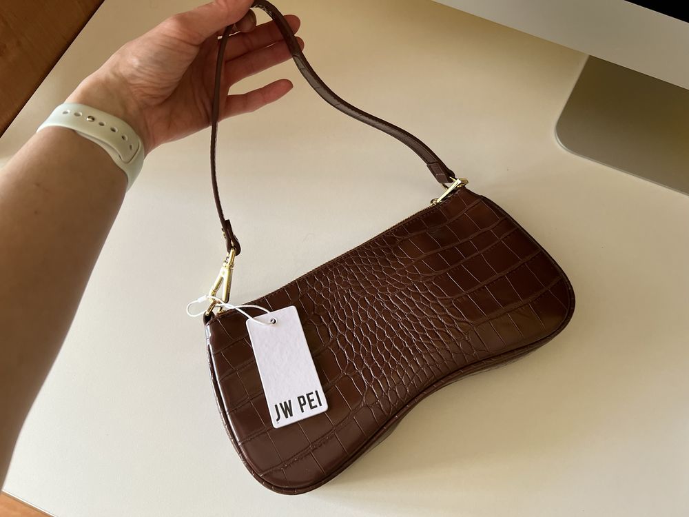 Сумка jw pei eva shoulder handbag umber croc