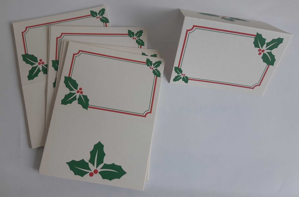 Toalha de Mesa + Marcadores de Lugar de Natal Vintage