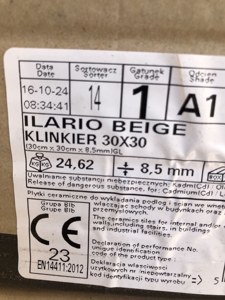 Paradyż gres 30x30 ilario beige