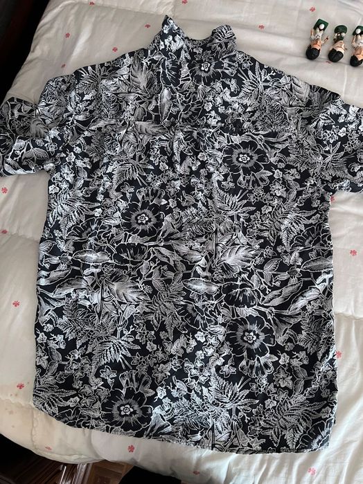 Jos a bank camisa de homem tecido smalll mas serve mais como Larga