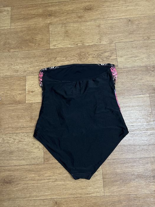 14 розмір суцільний спільний злитний купальник чорний