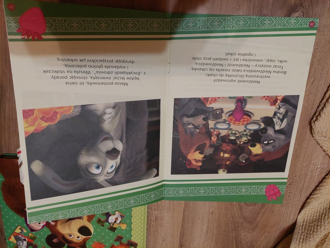 Masza I Niedźwiedź książki i puzzle