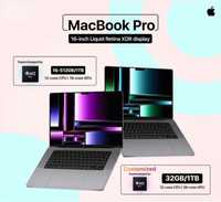 MacBook PRO 16” M2 PRO 16GB / 1TB/2TB  |  32GB / 1TB/2TB/4TB/8TB