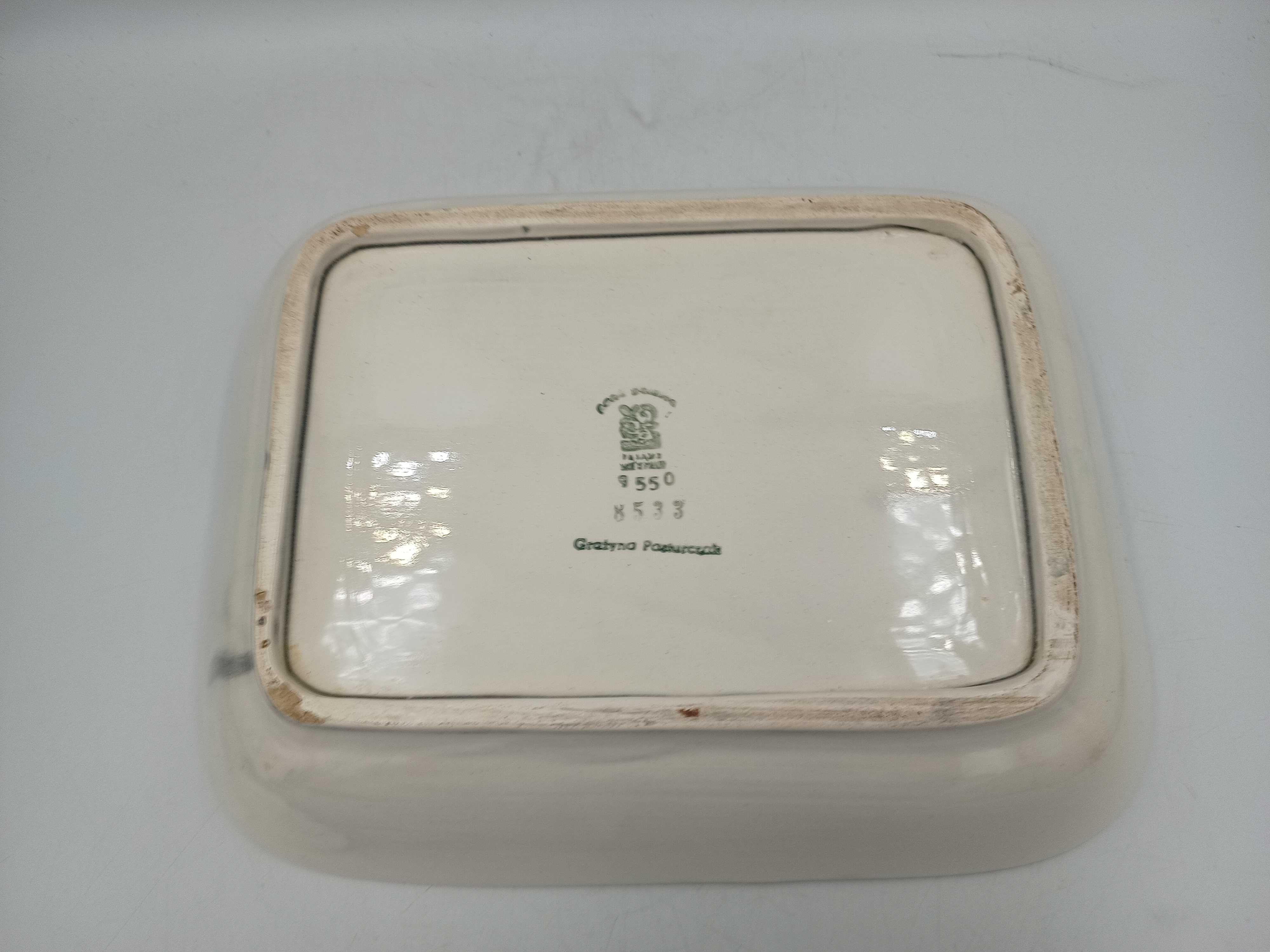 Ceramiczny półmisek Fajans Włocławek S550 miska ceramika z PRL lata 60