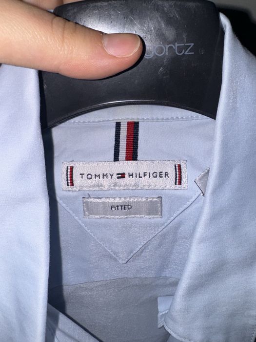 Бавовняна сорочка Tommy Hilfiger жіноча relaxed класичний комір