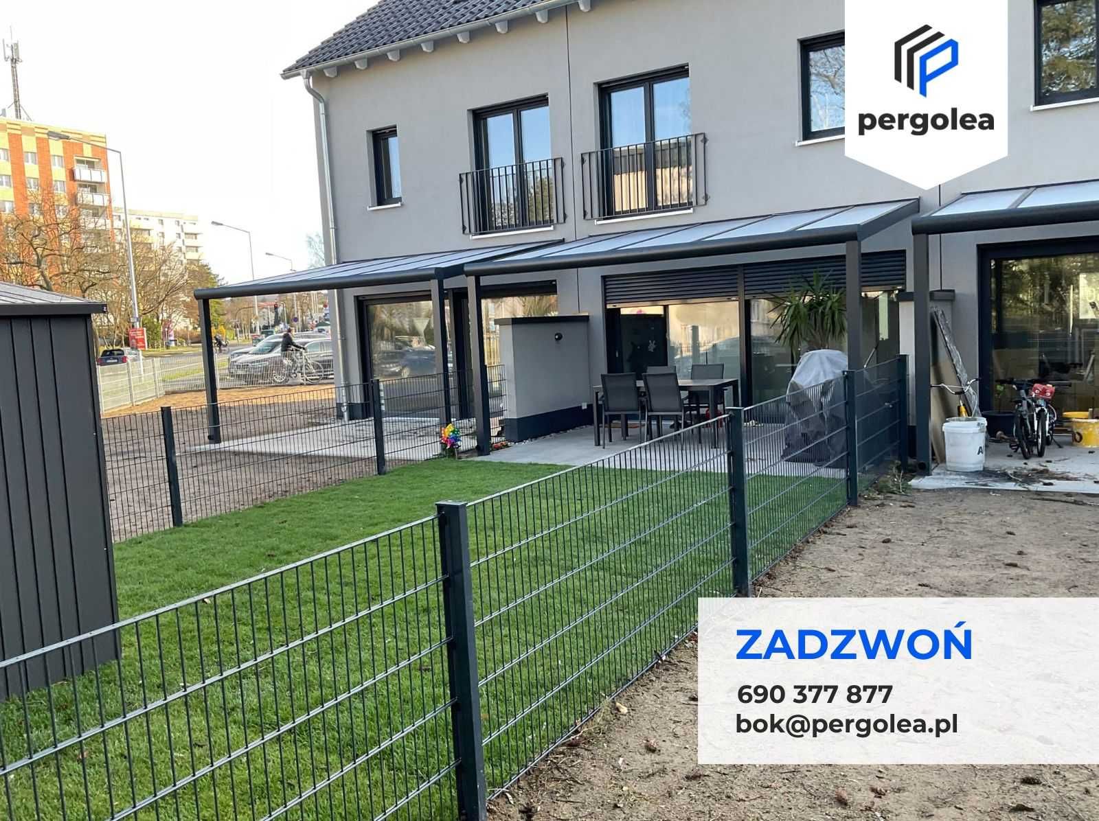 Zadaszenie Tarasu 5x3 z montażem Aluminium + Poliwęglan 16 mm ZAMÓW!