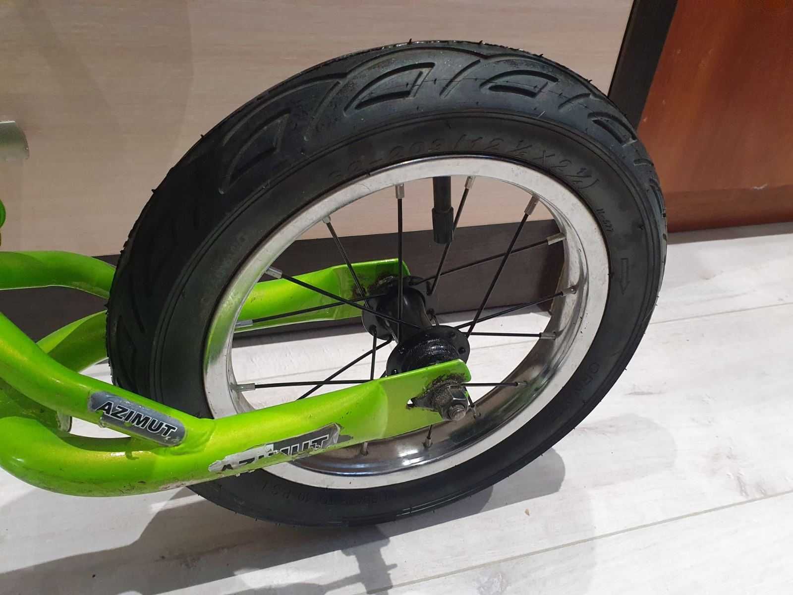 Беговел Azimut Balance Bike Air 12" Салатово-білий