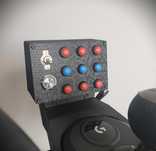 Button Box z mocowaniem do Logitech Shifter. Podświetlany Start Engine