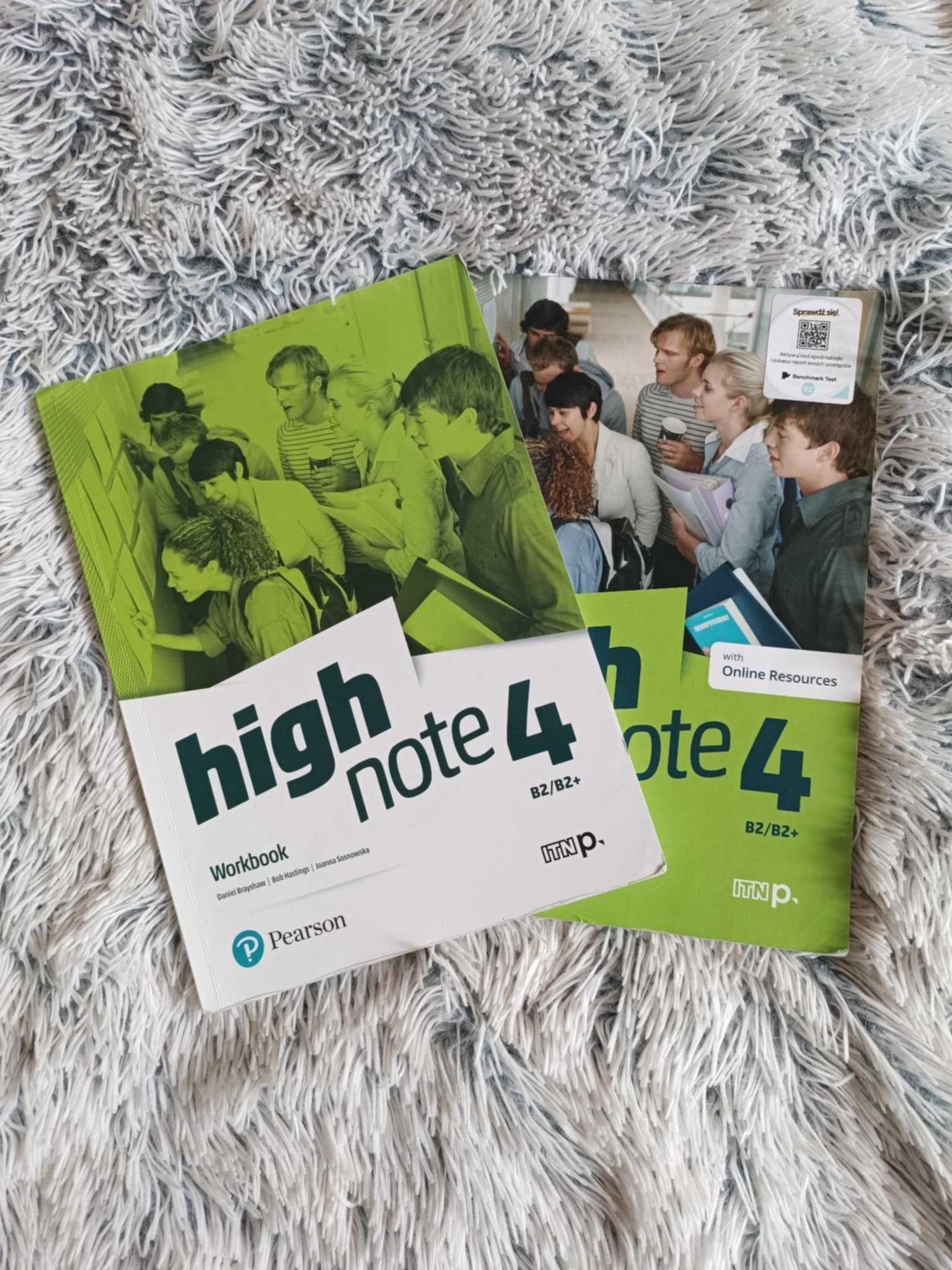 "High Note 4" podręcznik i ćwiczenia do języka angielskiego od Pearson