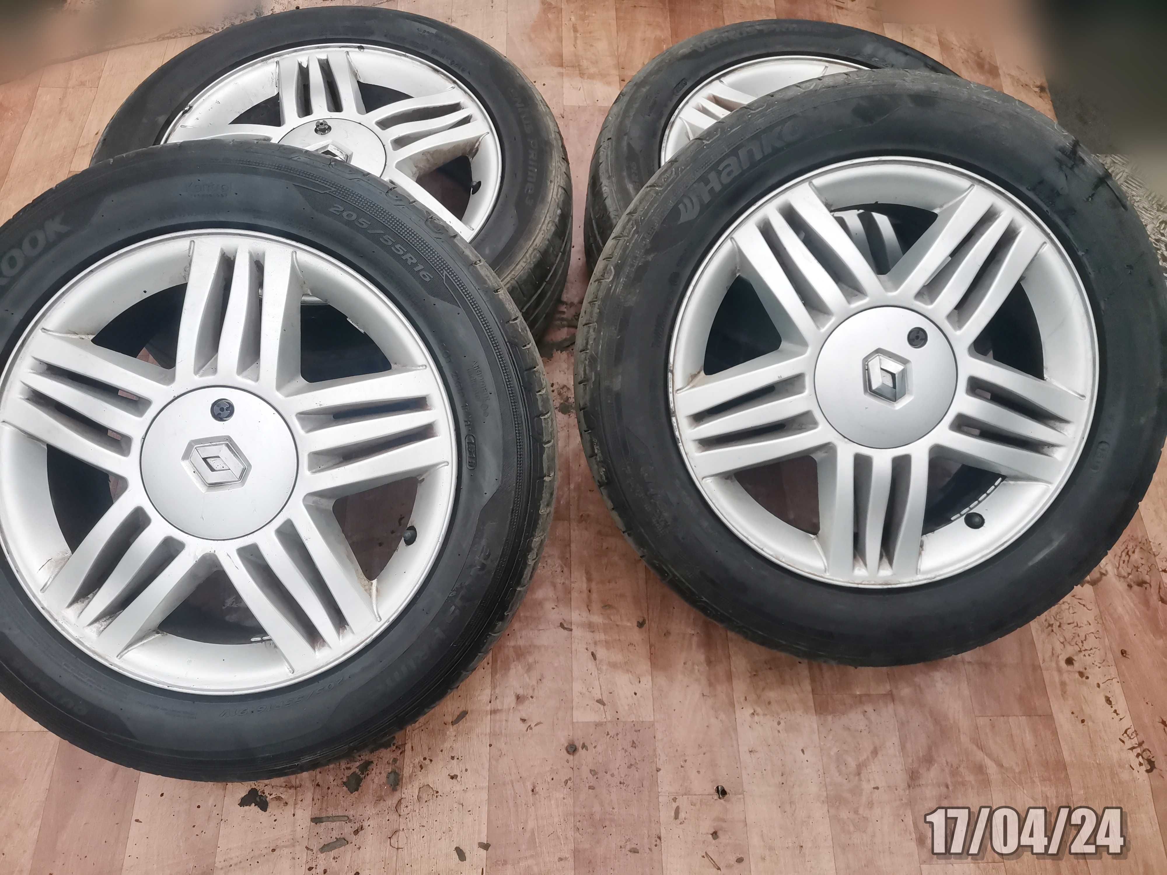 Renault 4 Felgi Koła aluminiowe 16'' opony 19r Hankook 205/55