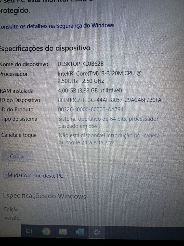 Pc portatil Toshiba satellite i3