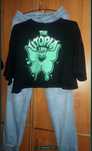 H&M nowa koszulka + jeansy miekkue wygidne dokem gumka  wzr 158-170