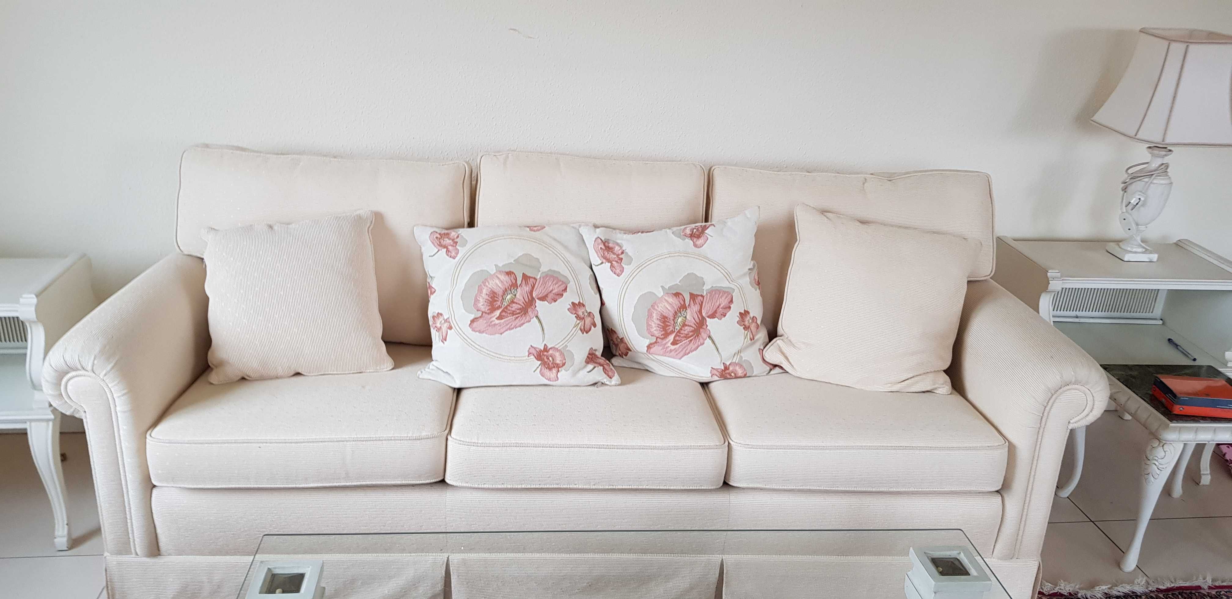 Sofa Sztruksowa Krem
