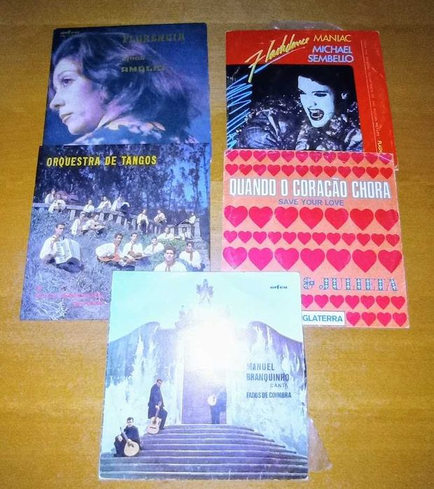 Discos vinil -LP's e singles