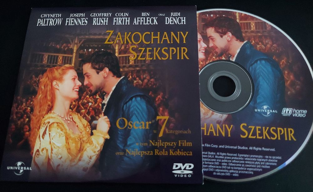Zakochany Szekspir film/płyta DVD