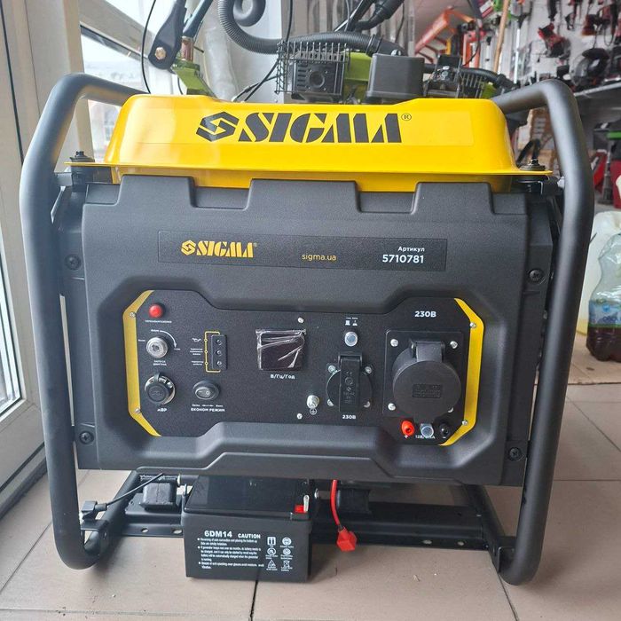 Генератор інверторний бензиновий 220В 7.5/8.0кВт SIGMA 5710781