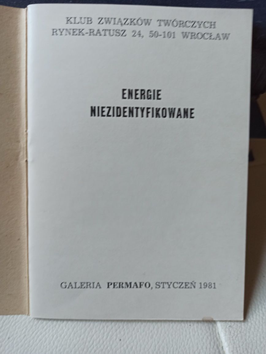 PERMAFO energie niezidentyfikowane,  druk artystyczny z PRL