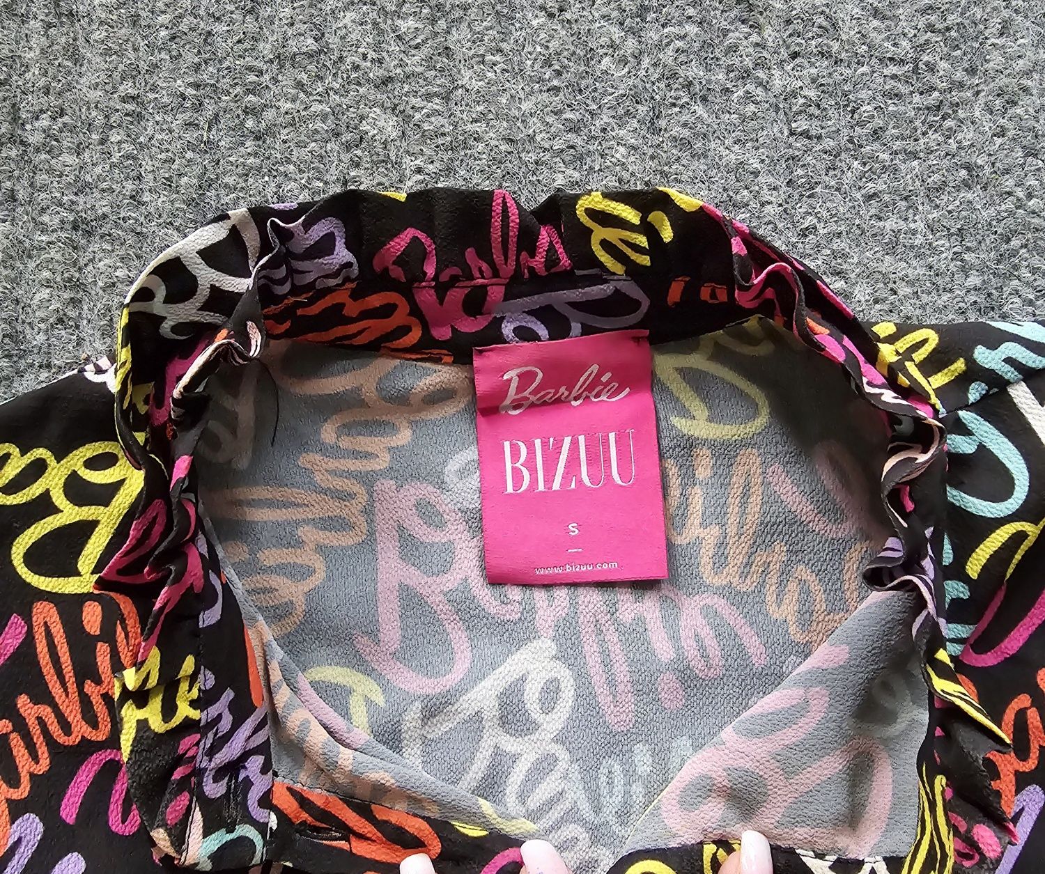 Kolorowa koszula oversizowa Bizuu Barbie S