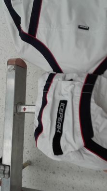 Kurtka narciarska Icepeak roz 38 biało czerwona Recco Ice Tech