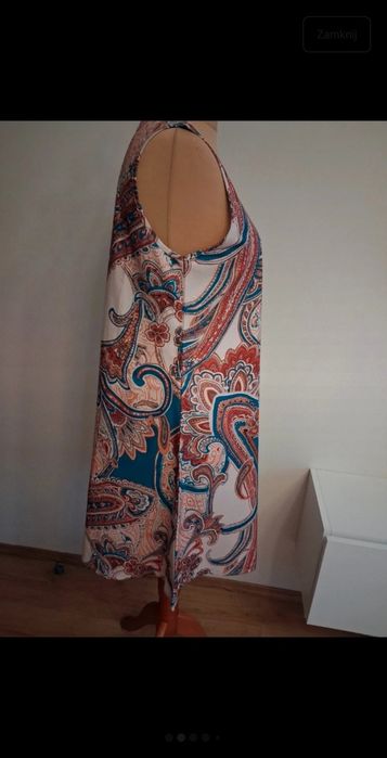 Sukienka letnia wygodna nowa luźna miękka r 44