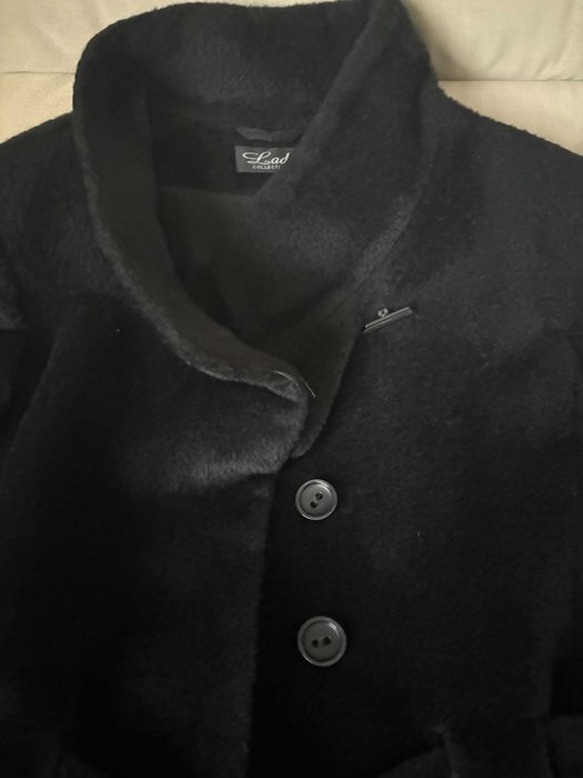 Luksusowa, ciepła kurtka z czarnej alpaki - extra look!