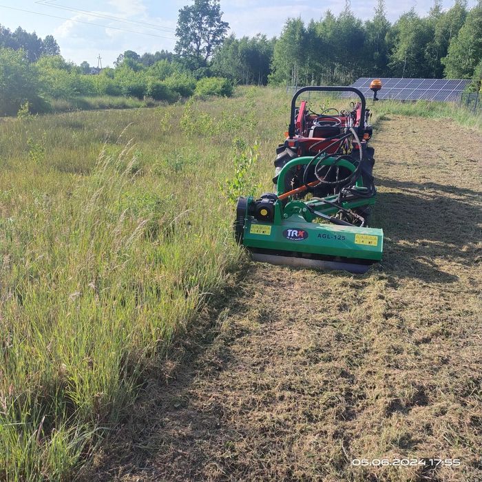 Zakladanie trawnika, aerator,koparka glebogryzarka separacyjna, mulcze