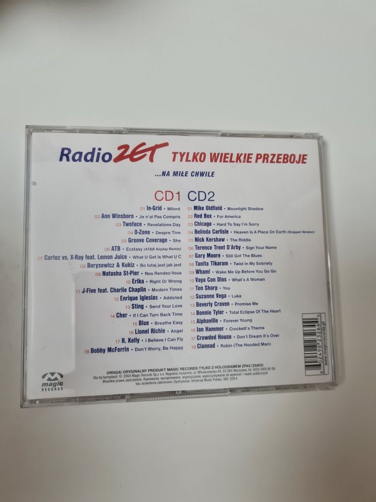 Radio Zet Tylko wielkie przeboje ... Na miłe chwile płyta CD 2004