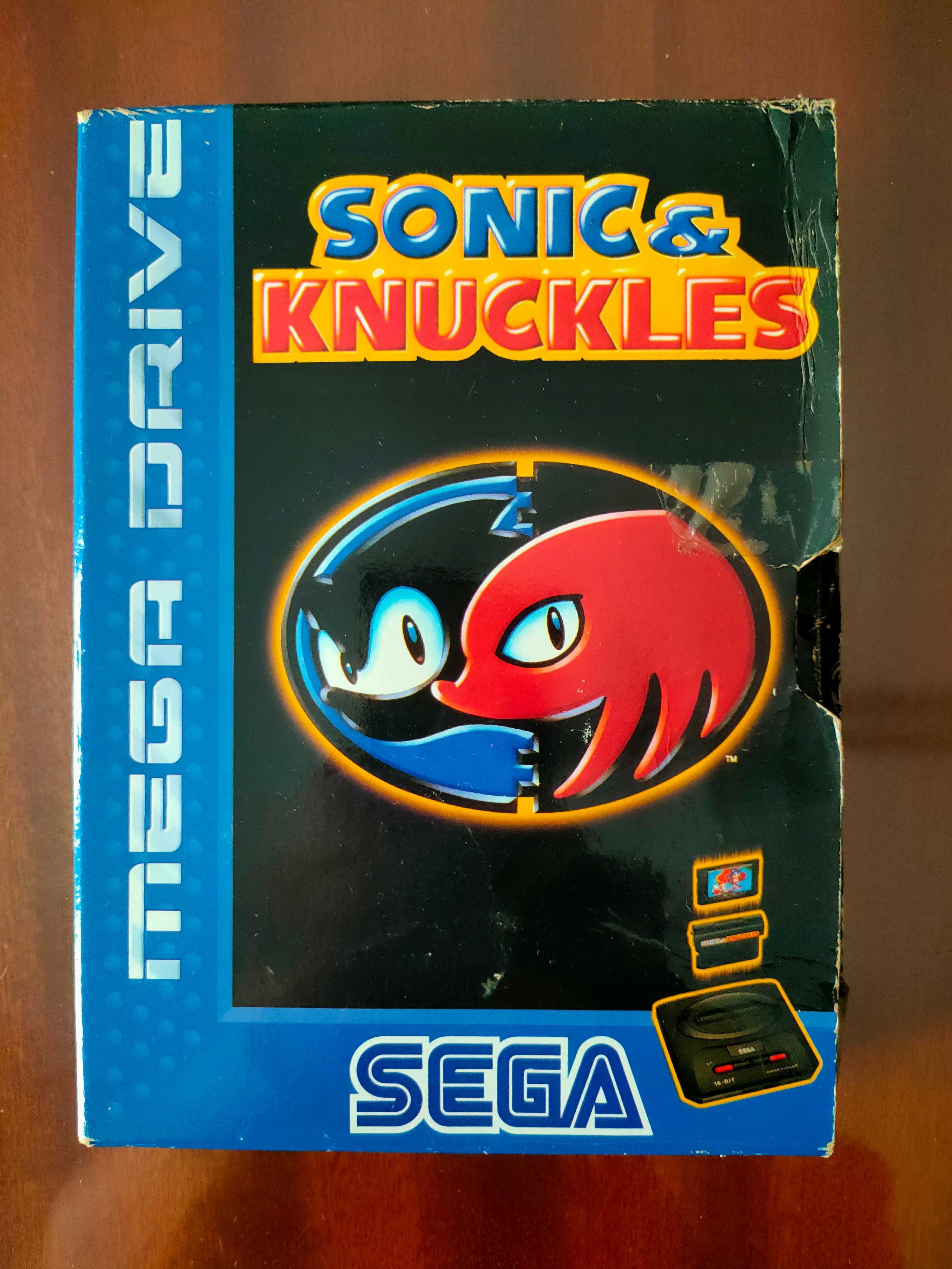 Sonic knuckles Mega Drive impecável