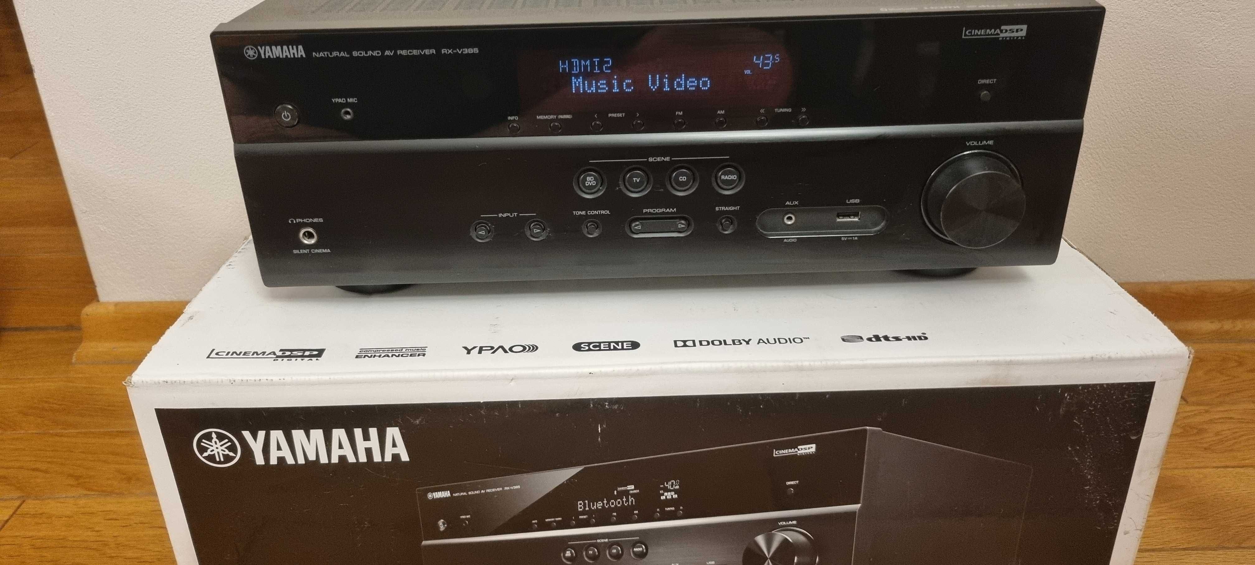 Amplituner kina domowego Yamaha RX-V385 (idealny stan)