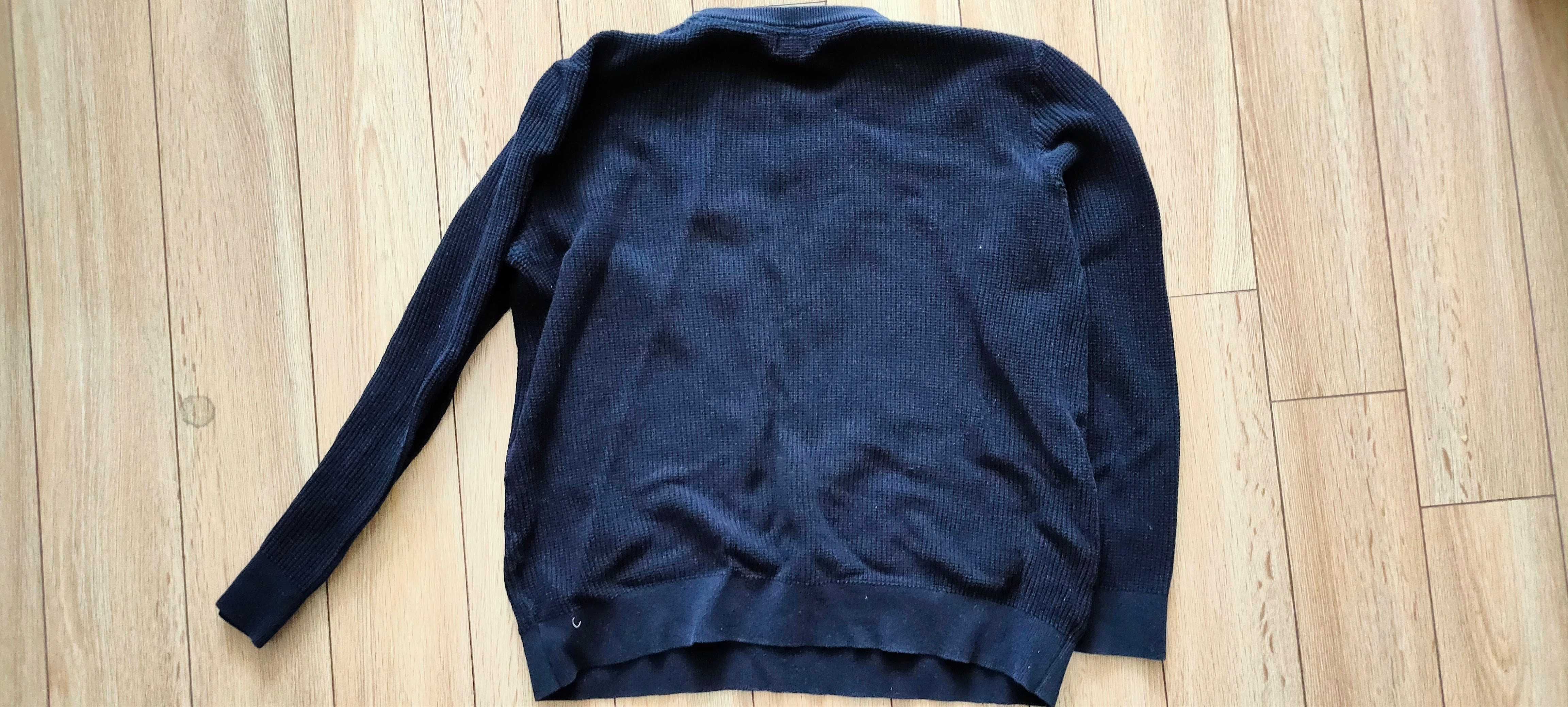 Sweter granatowy, H&M, r. L