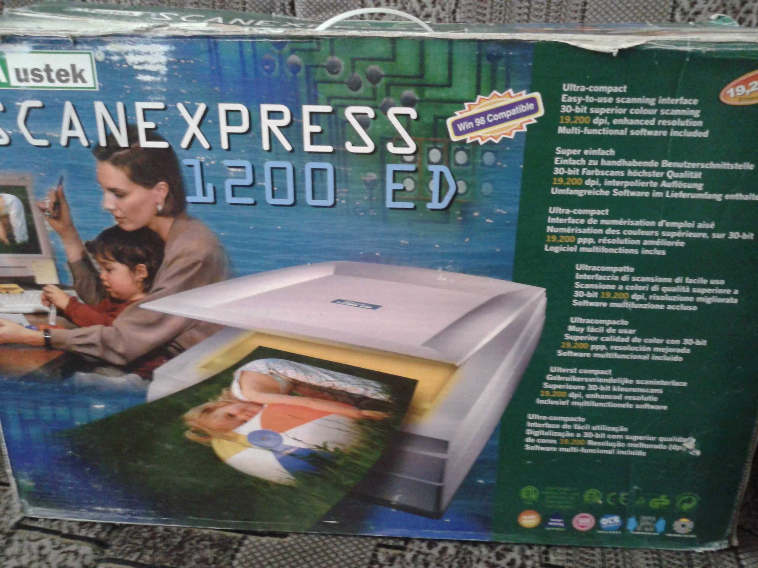 Раритетный LPT-сканер Mustek Express 1200 ED