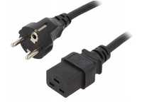 Kabel przewód zasilający serwerowy do UPS CZARNY 4m