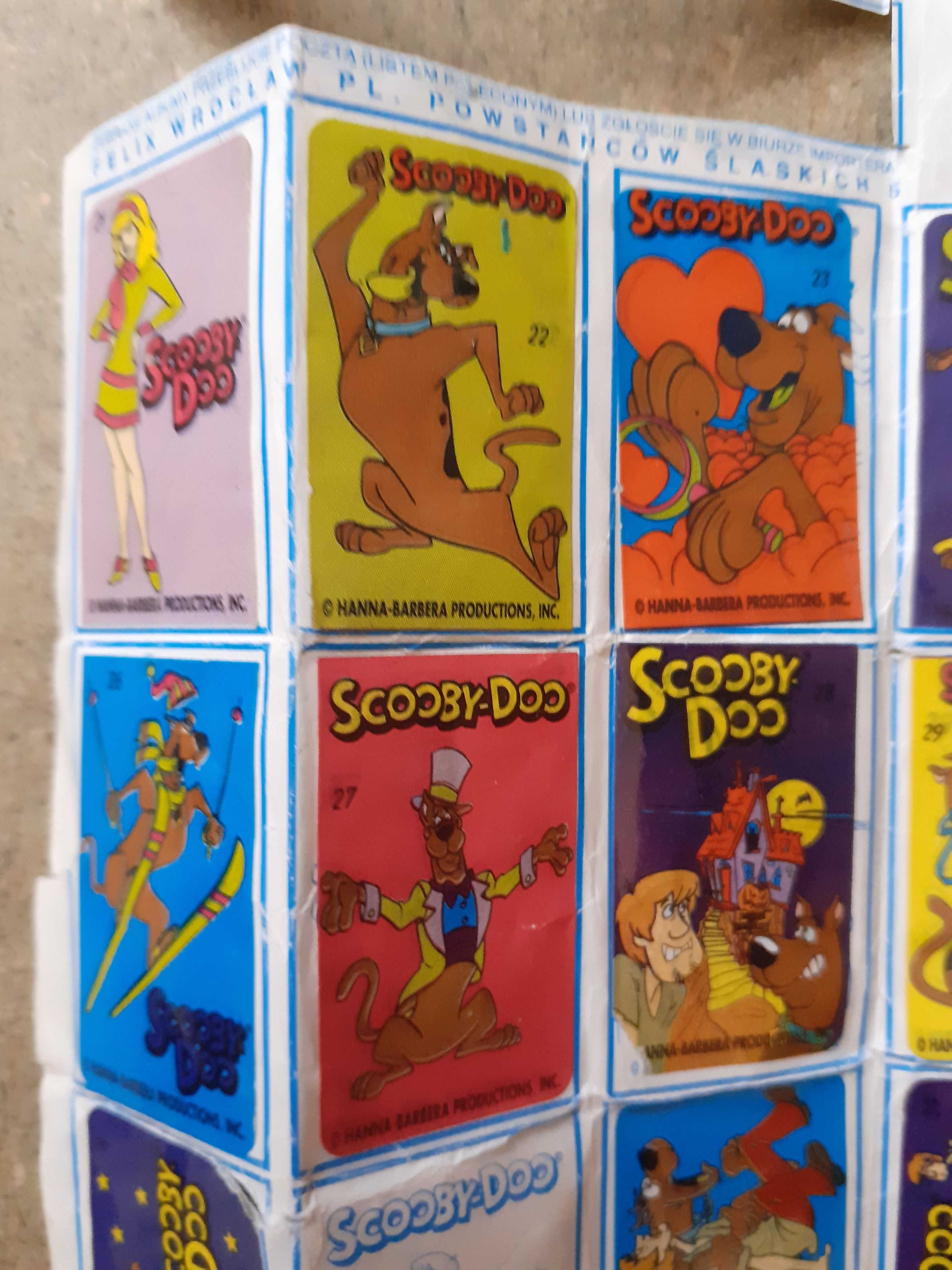 Scooby-Doo album naklejki kolekcjonerskie unikat '90s vintage retro
