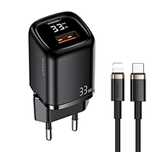 USAMS Ładowarka sieciowa 1xUSB-C+1xUSB T46 33W PD3.0 +QC3.0 Fast