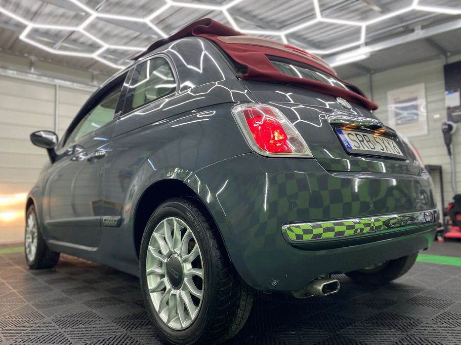 Fiat 500 1.2i CABRIO-500C - CZERWONY DACH - Klima-AUTOMAT Zareje.w Polsce